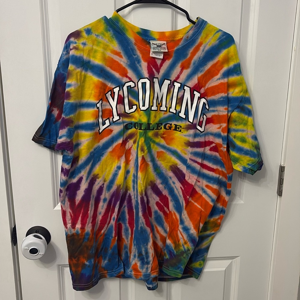 Lycoming College tie dye shirt